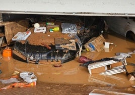 Daños en Loriguilla causados por las fuertes lluvias.