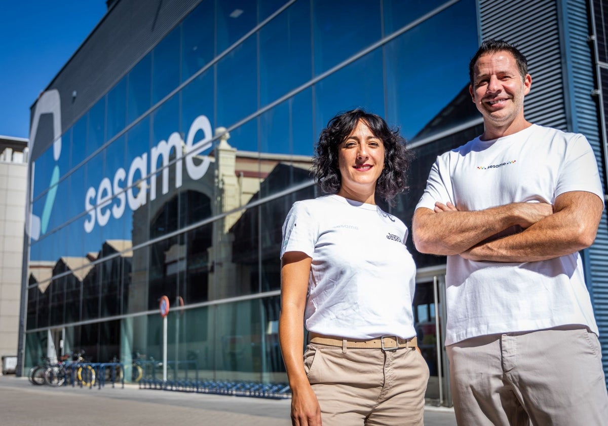 Majo Castillo (COO en Sesame) y Albert Soriano (CEO de Sesame).