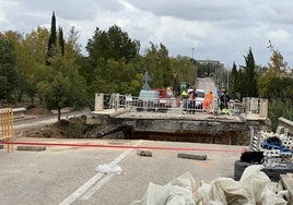 Zona en la que se instalará el puente.