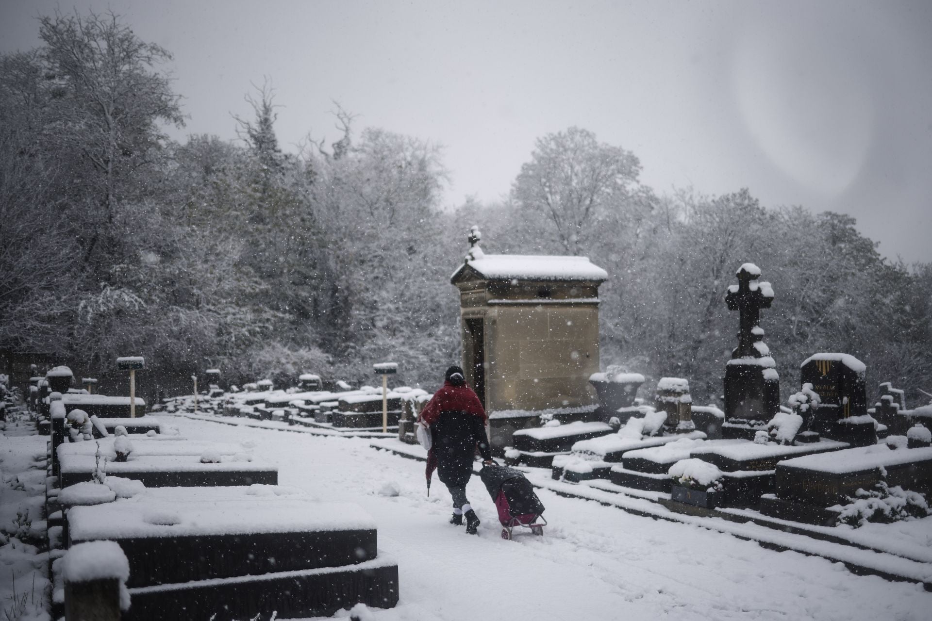 La nieve hace más bonita París: así está Notre Dame bajo un manto blanco