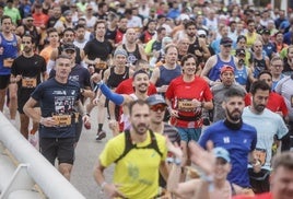 Atletas en un maratón de Valencia, en una imagen de archivo.