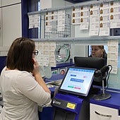 Una administración de lotería en una imagen de archivo.