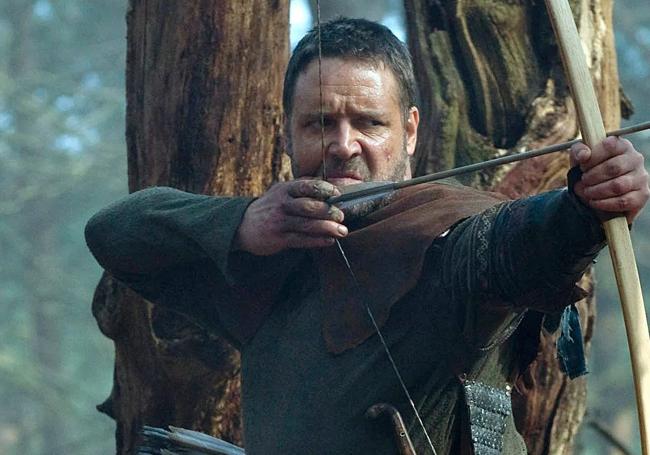 Russel Crowe interpreta al héroe Robin Hood.