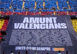 Uno de los momentos más emocionantes del homenaje del Valencia.