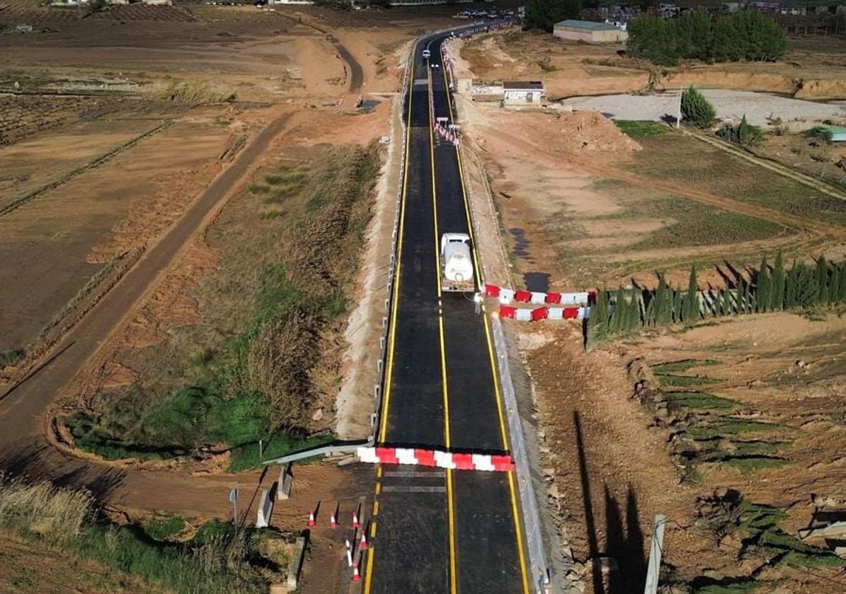 Reapertura de la carretera, este sábado.