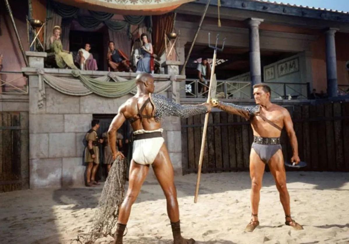 Una escena de la película 'Espartaco' de 1960.