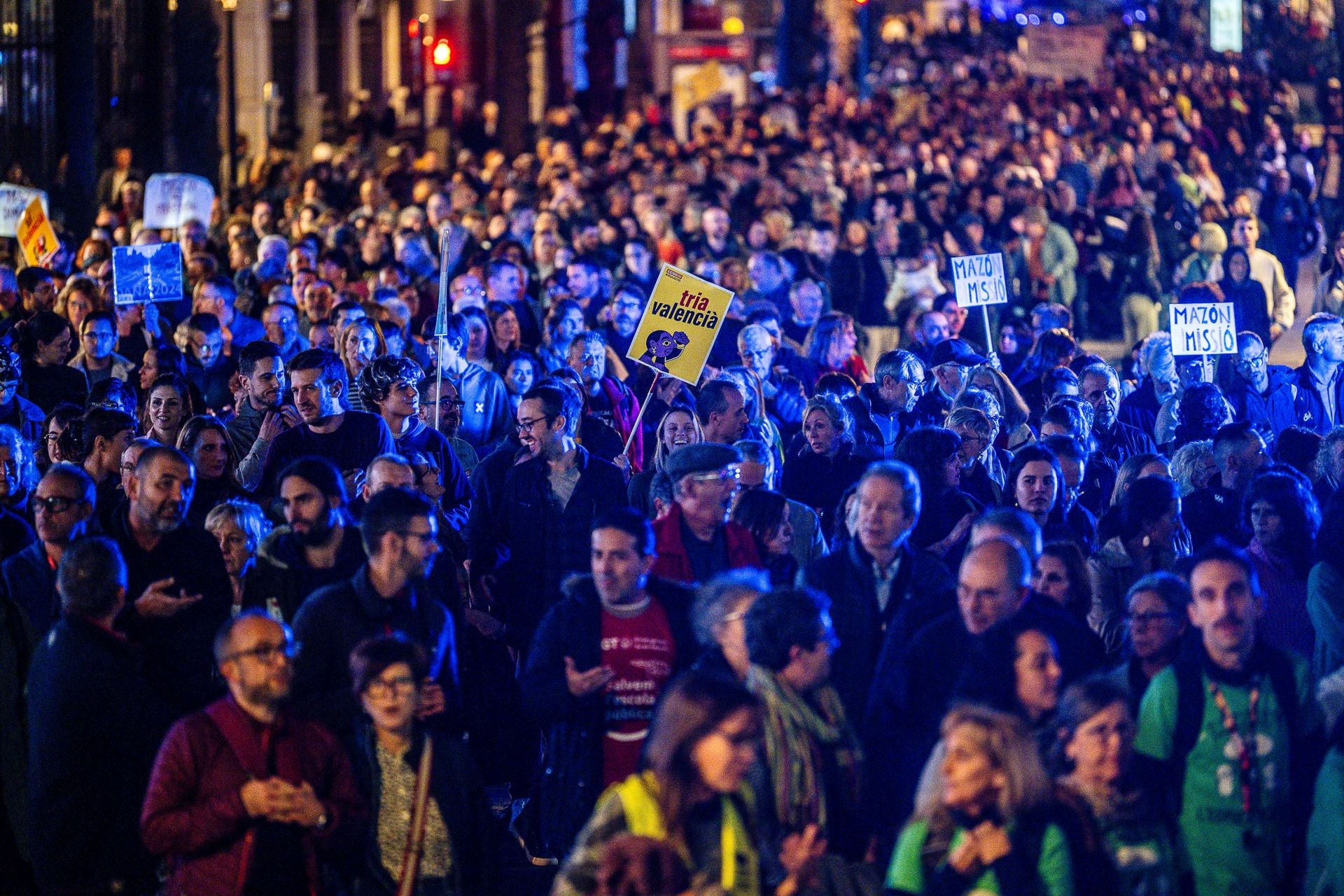 Imágenes de la manifestación en Valencia contra la gestión de Educación tras la DANA