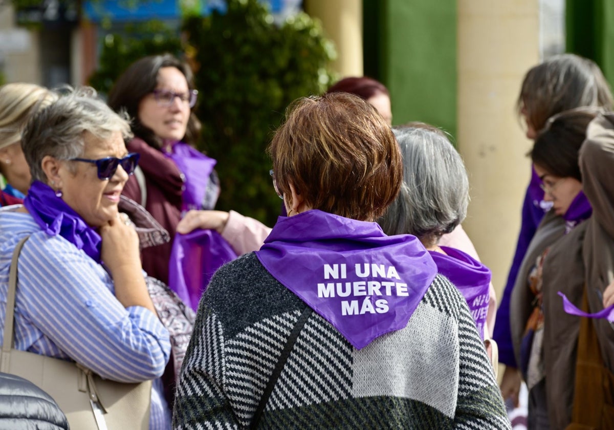 Mujeres protestan contra la violencia de género.