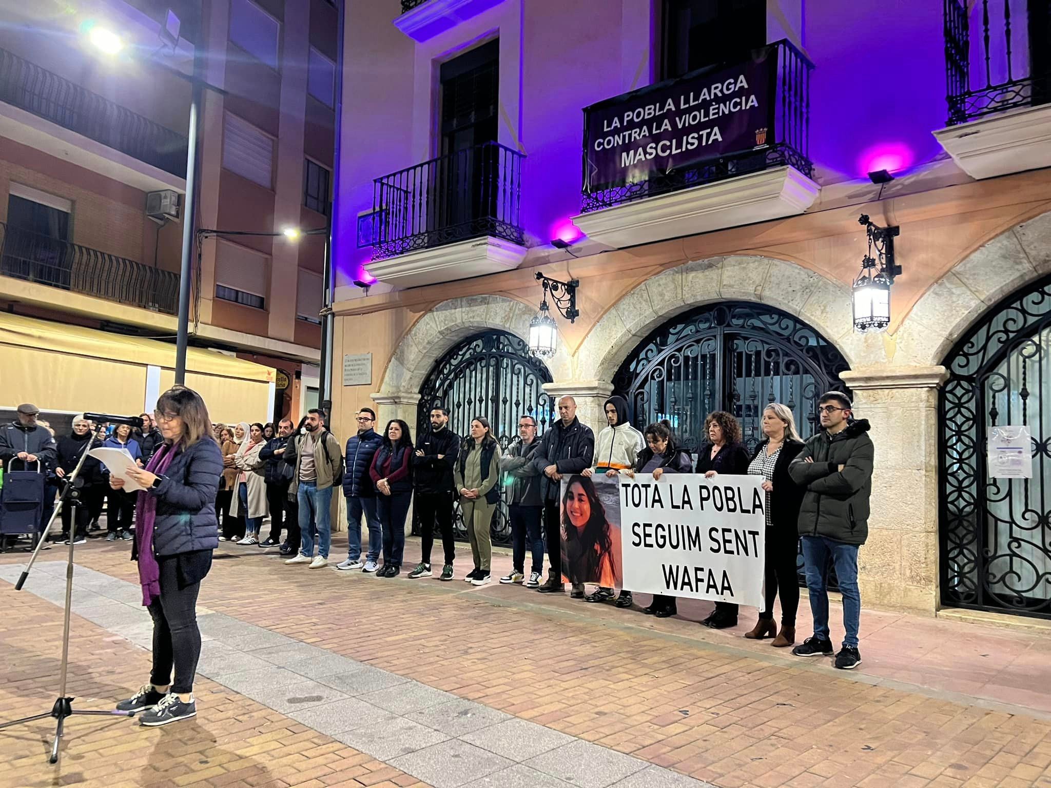 Acto en la Pobla Llarga contra la violencia machista.