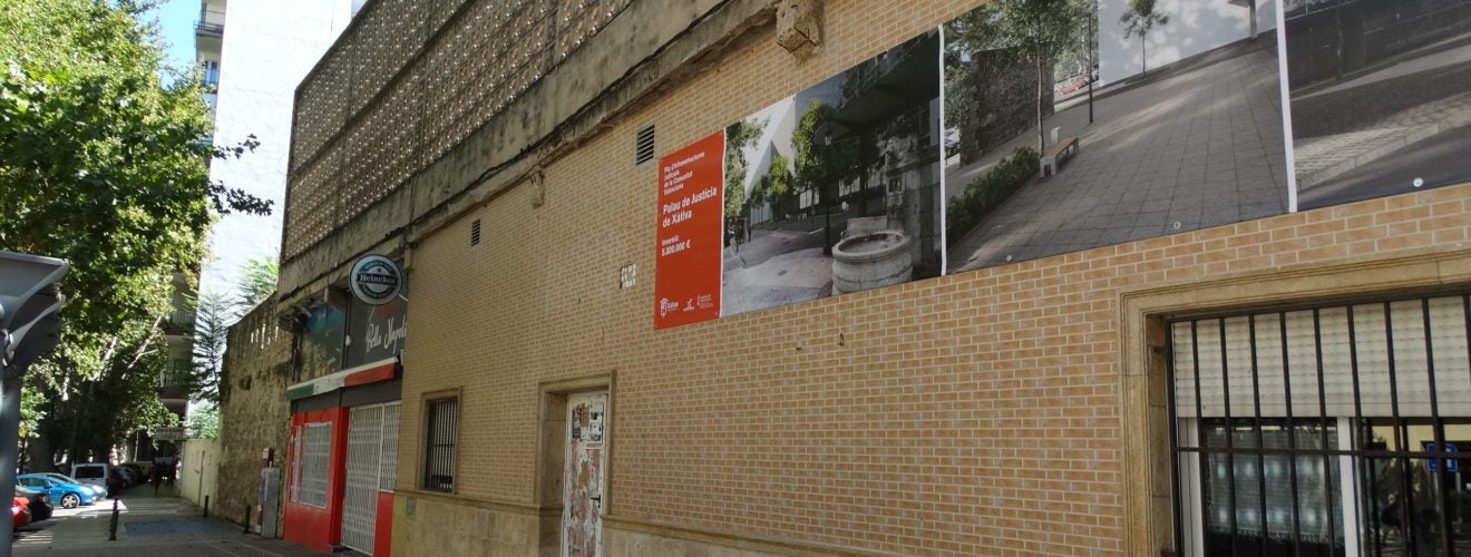 Edificios que serán demolidos para la construcción del Palacio de Justicia.