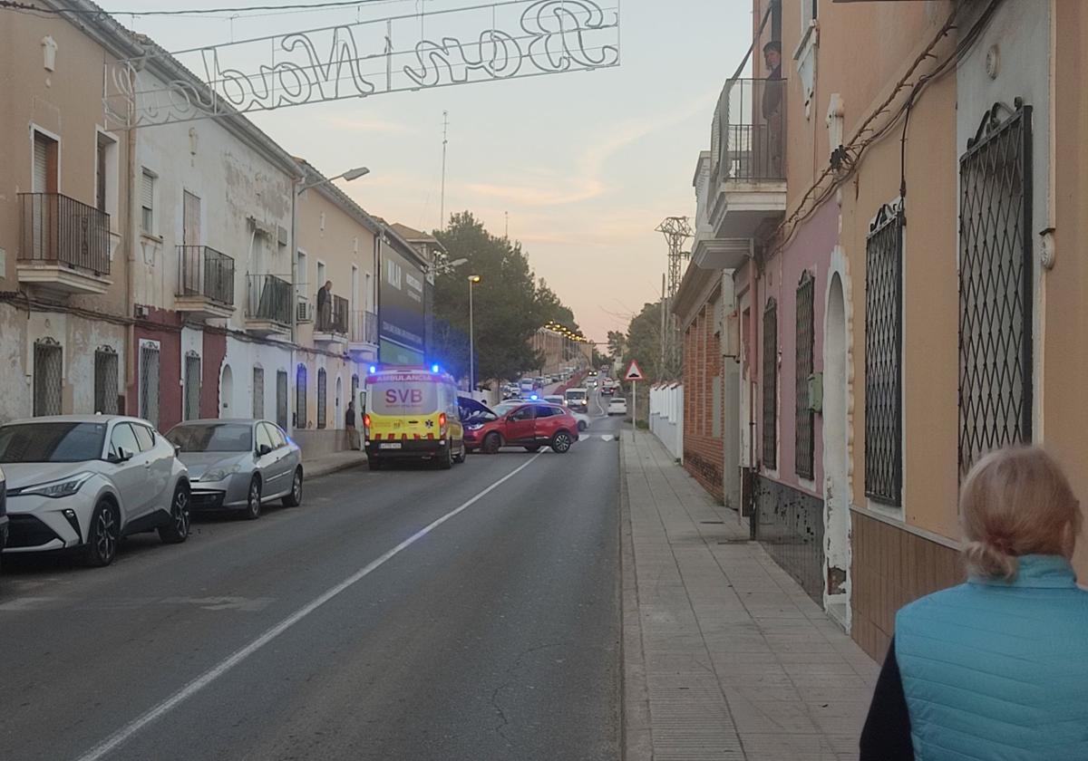 Vehículo accidentado en la Graella.