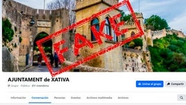 Grupo que utiliza el nombre del Ayuntamiento de Xàtiva de manera fraudulenta.