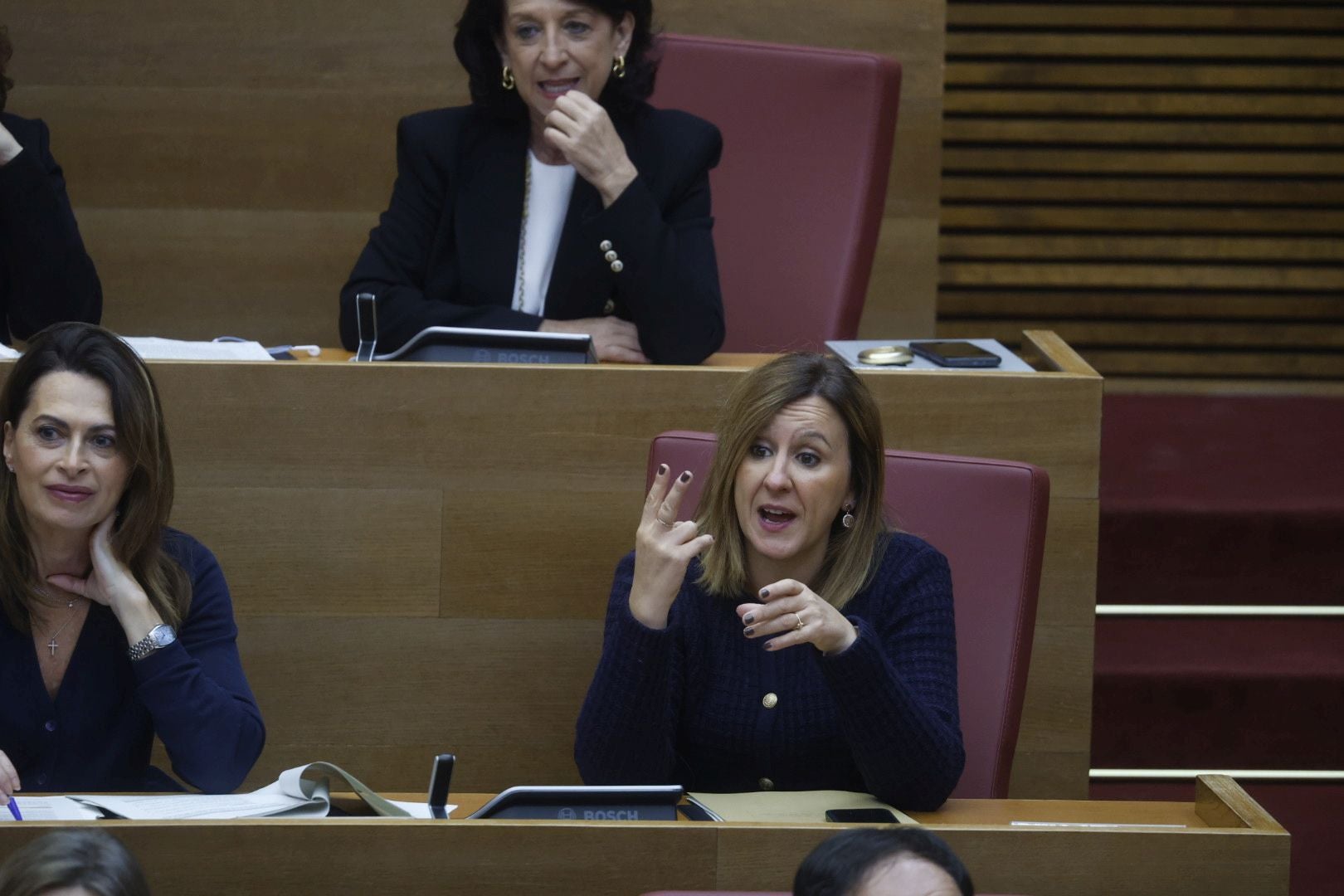 FOTOS | Sesión de control a Mazón en Les Corts