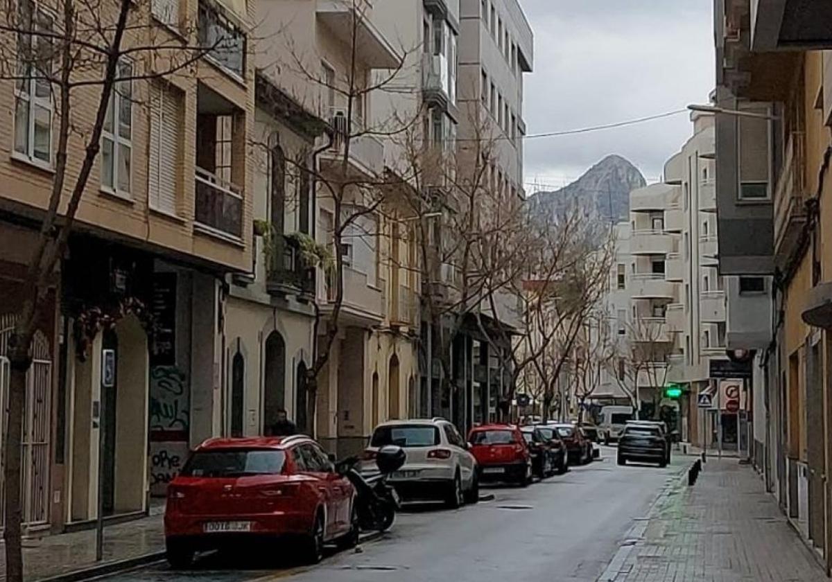 Calle donde vivía la víctima.