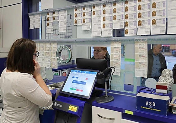 Una administración de lotería en una imagen de archivo.