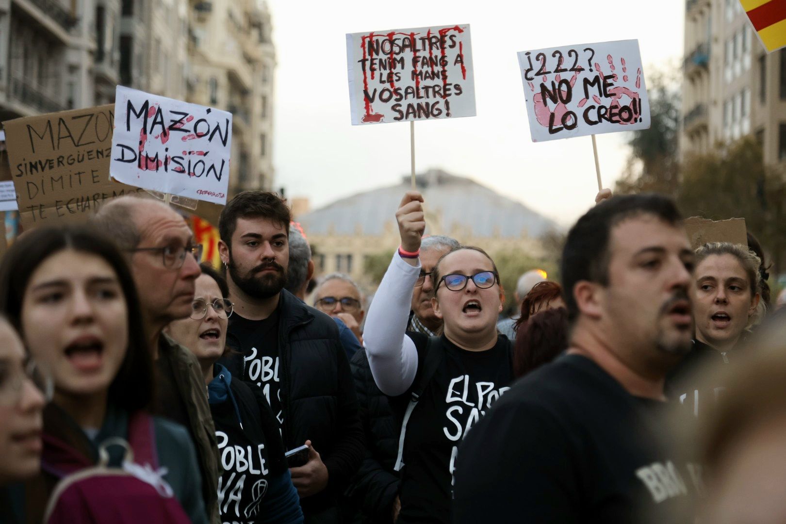 Fotos: Manifestación en Valencia contra la gestión política de la DANA