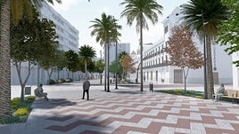 Diseño de cómo quedará la plaza tras su remodelación.