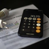 Una factura de la luz en una imagen de archivo.