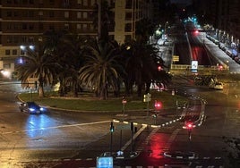 Día de lluvia en la ciudad de Valencia.