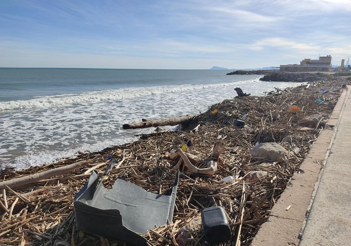 Estado actual de la playa del Marenyet.