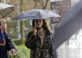 Día de frío y lluvia en la ciudad de Valencia.