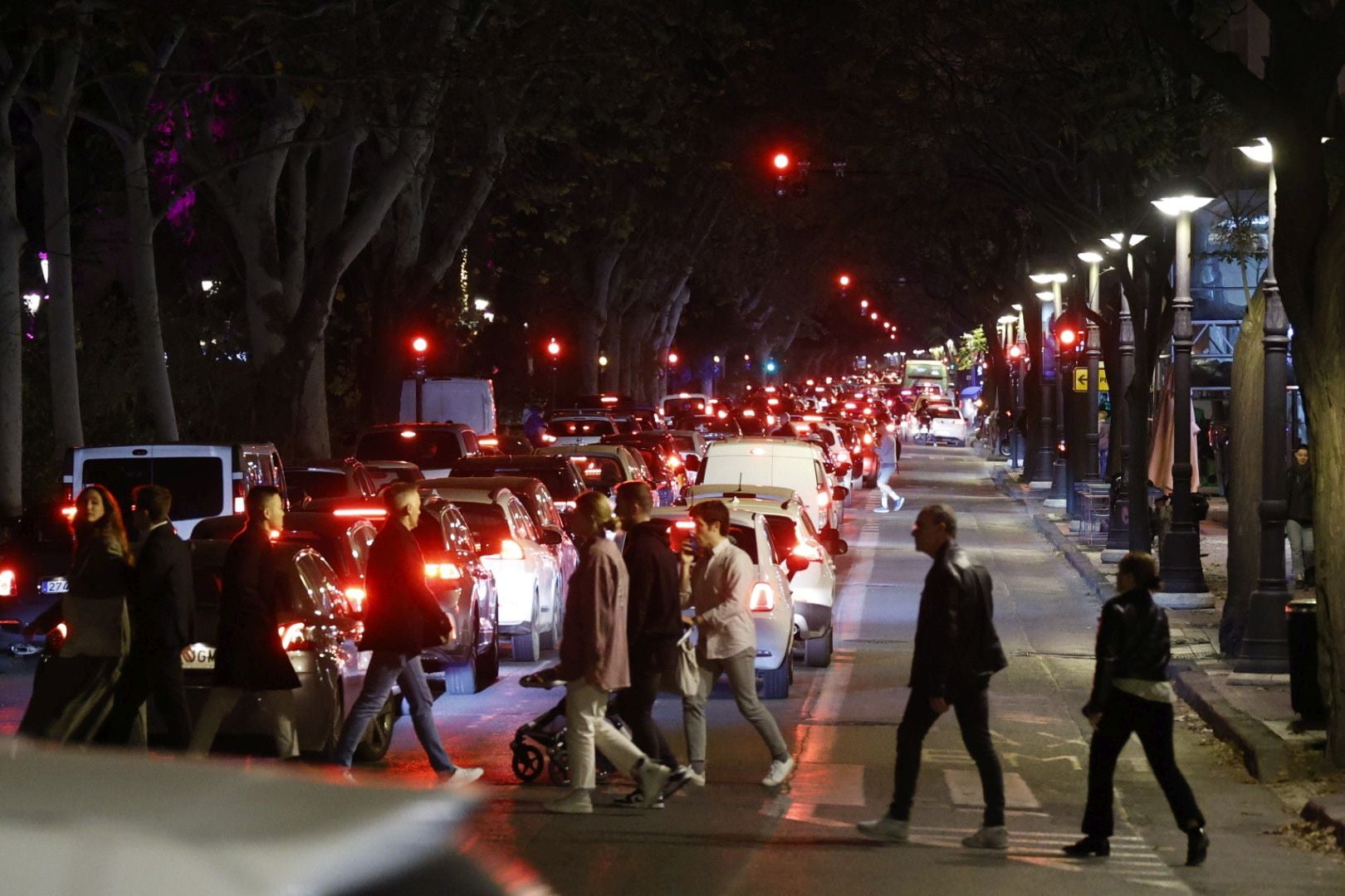 Colapso en el centro de Valencia en pleno fin de semana