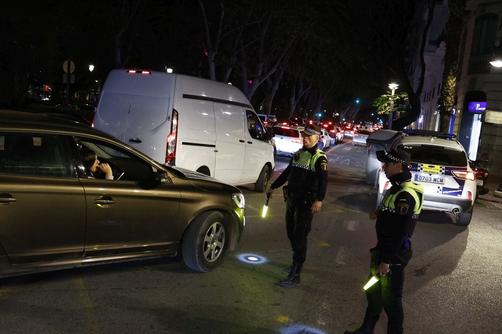 Colapso en el centro de Valencia en pleno fin de semana