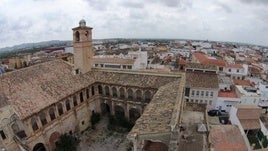 Imagen aérea del convento.