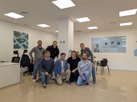 Equipo de Blautic, la startup ganadora