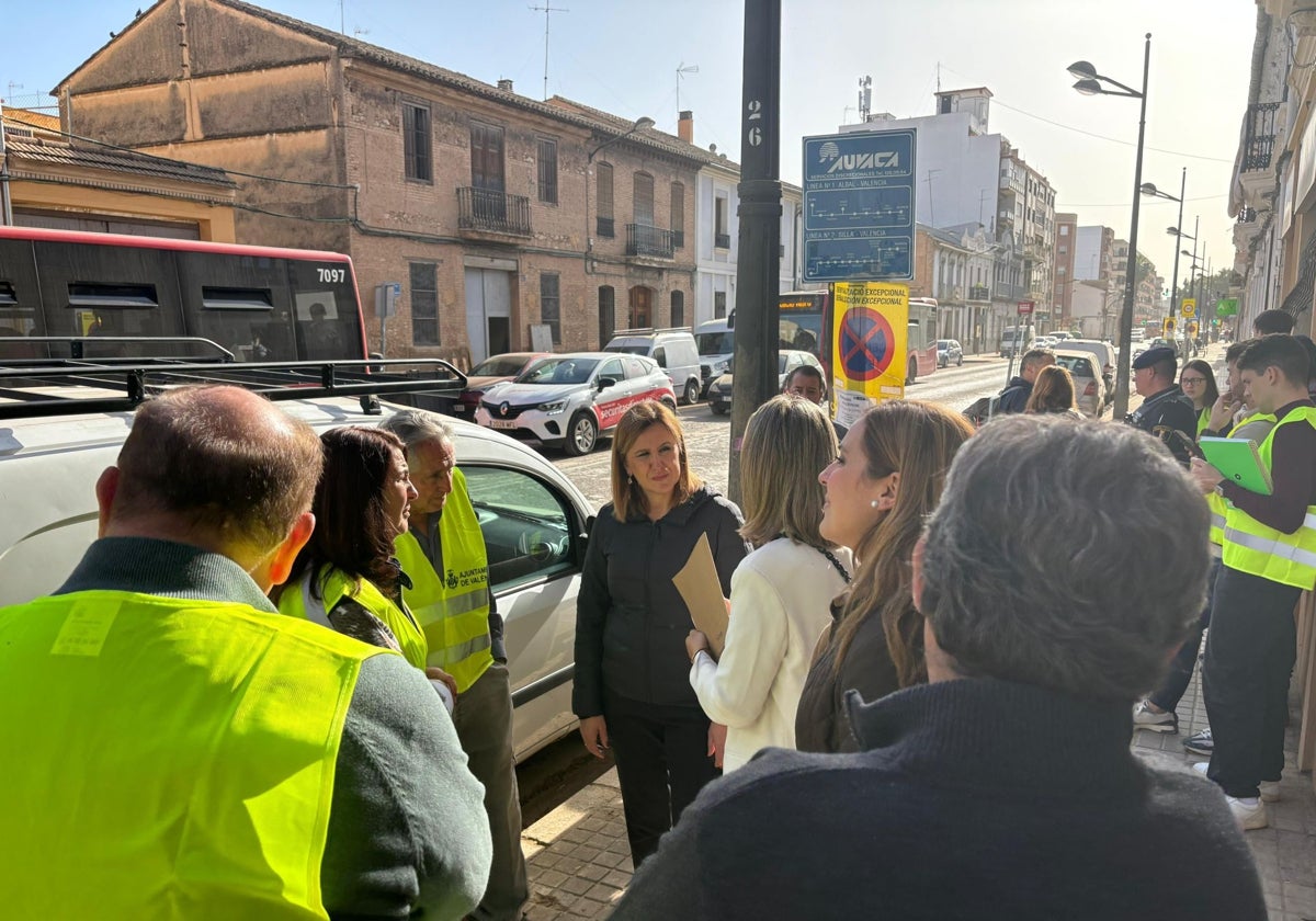 Reciente visita de la alcaldesa de Valencia, María José Catalá, a las pedanías afectadas por la DANA.