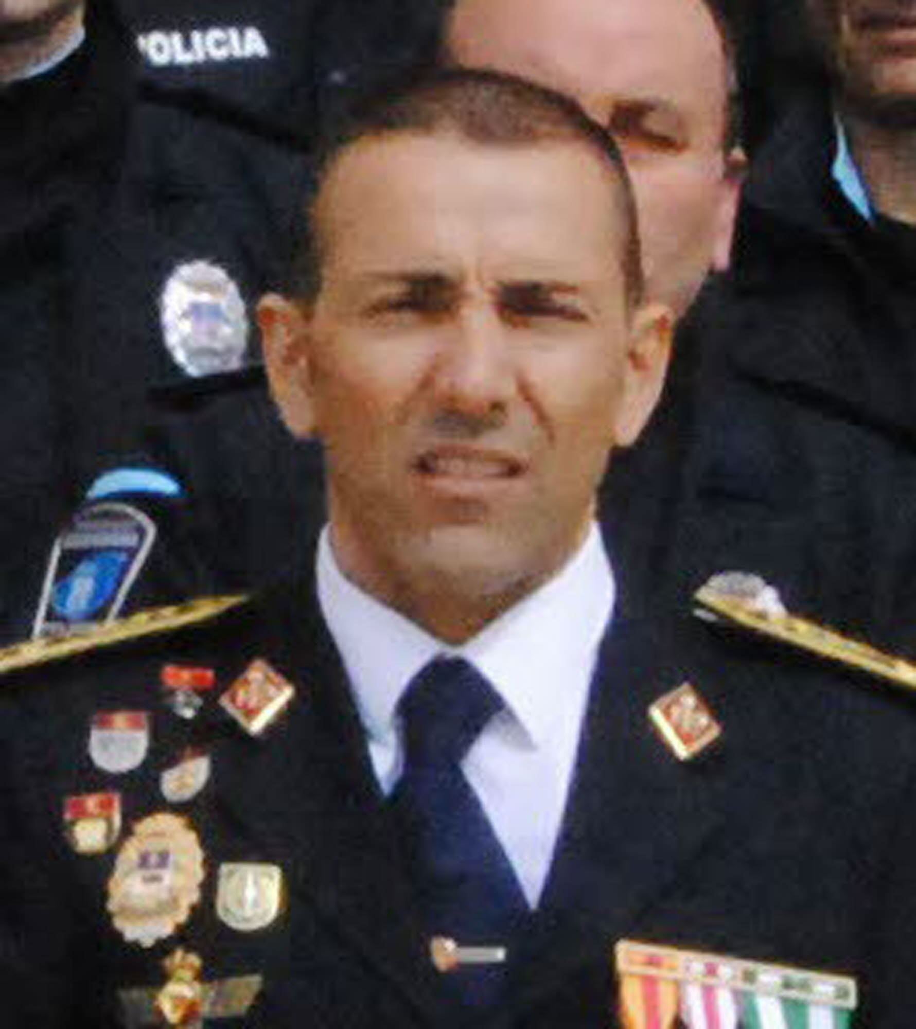 Fernández Bolaño, durante su etapa de jefe de la Policía Local de Caravaca (Murcia).