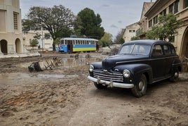 Rodaje de 'Olvido', película ambientada en la riada de 1957.