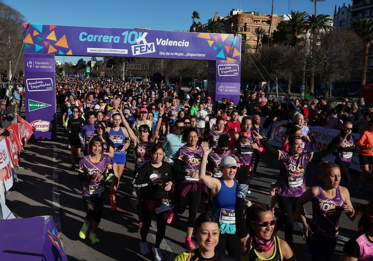 Imágenes de la 10kFem Valencia de 2024.