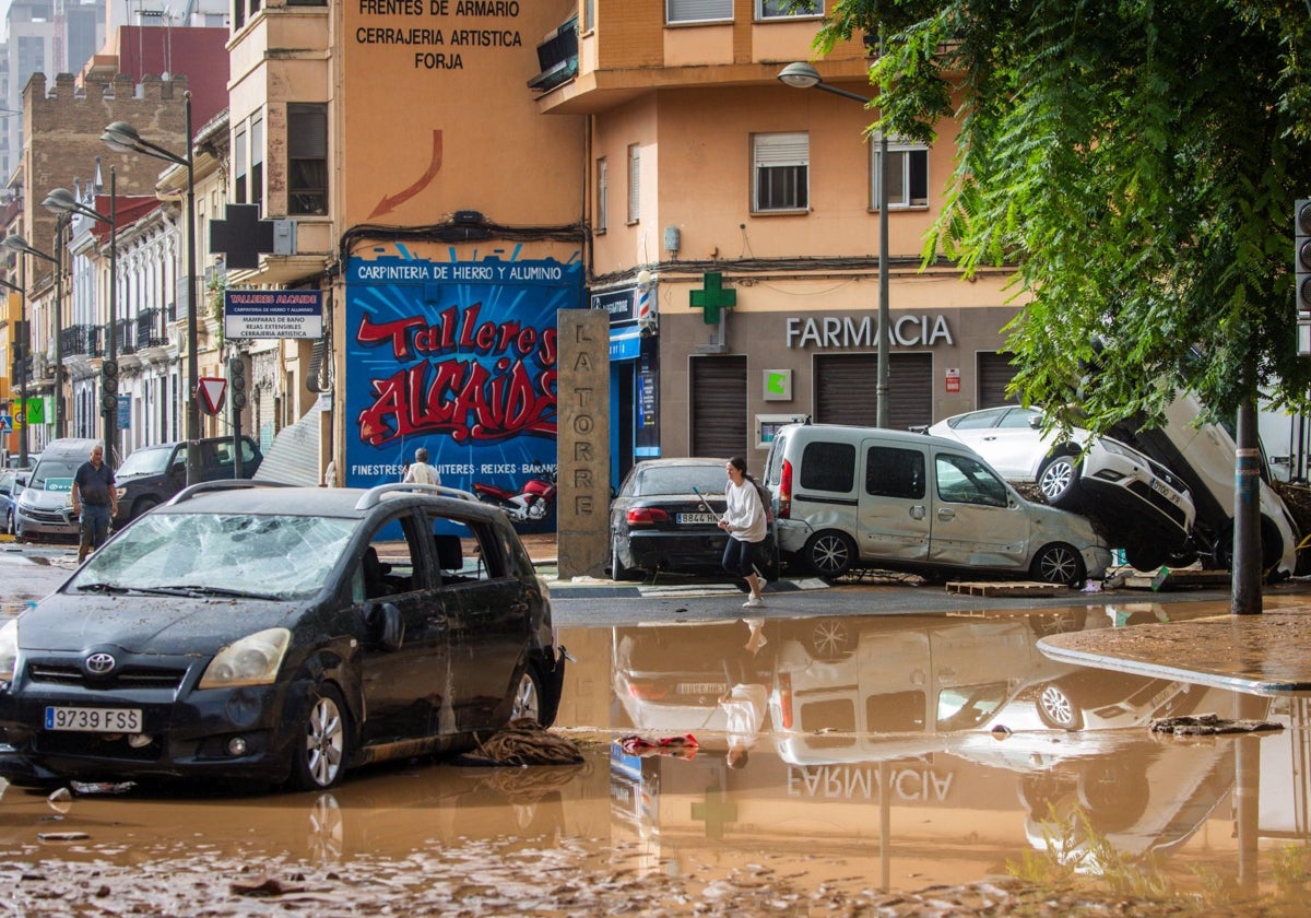 Estado en el quedó el barrio de La Torre tras la DANA.