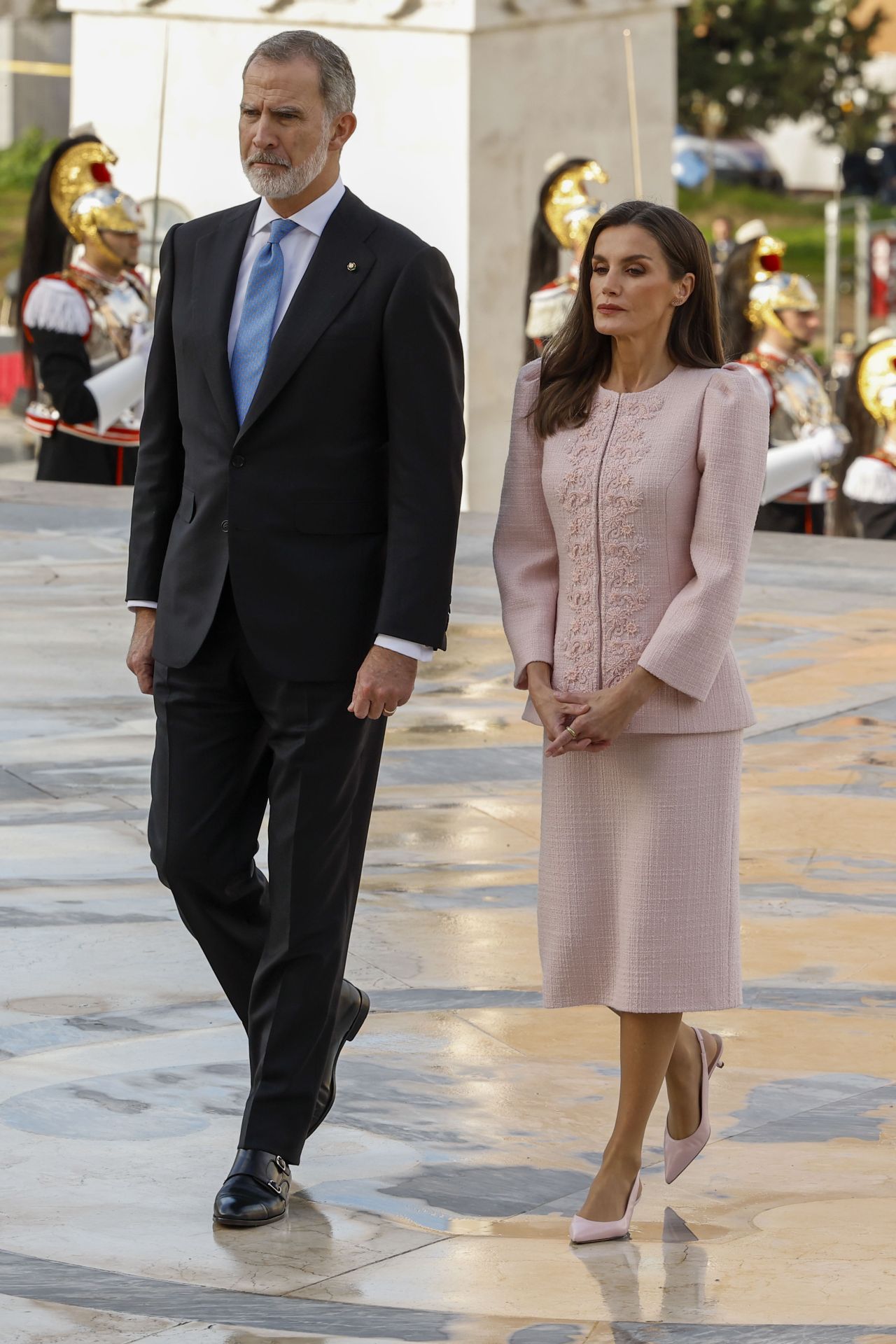 Letizia deslumbra en el viaje oficial de los Reyes a Italia