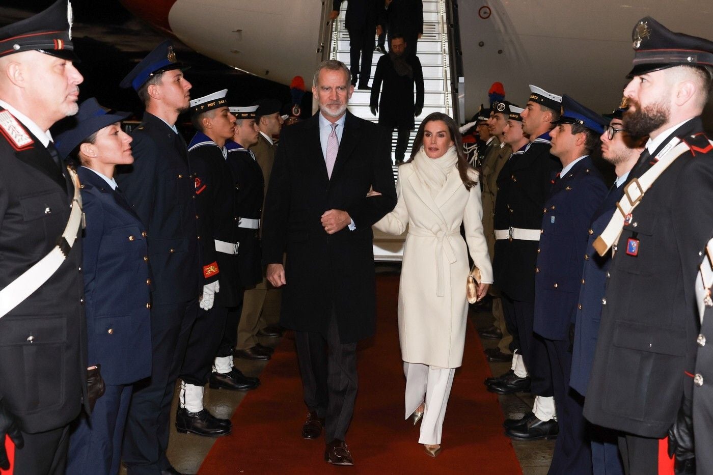 Letizia deslumbra en el viaje oficial de los Reyes a Italia