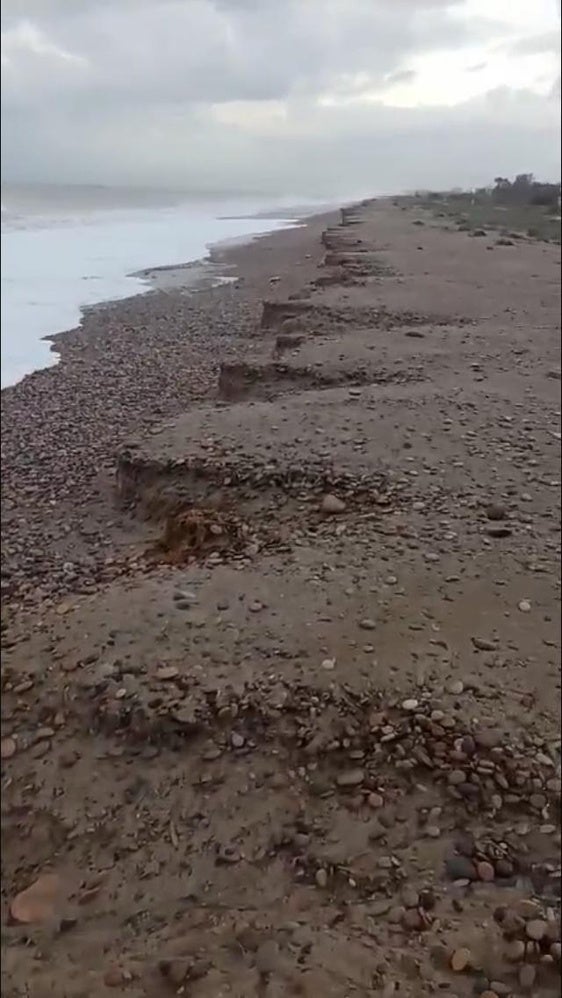 Imagen reciente de una playa de Sagunto.