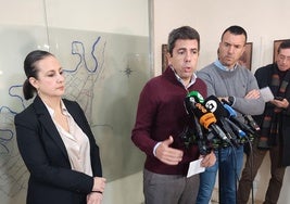 Mazón, este jueves en Carcaixent.