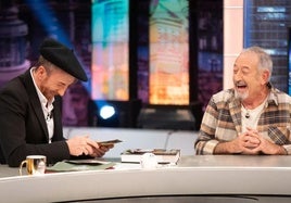 Motos y Arguiñano, durante el programa.
