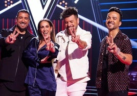 Antonio Orozco, Malú, Pablo López y Luis Fonsi.