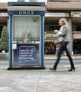 Un kiosco de la ONCE en una imagen de archivo.