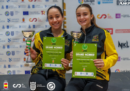 Serroukh Jebari y Sara Martí, dos de las campeonas valencianas en Pontevedra