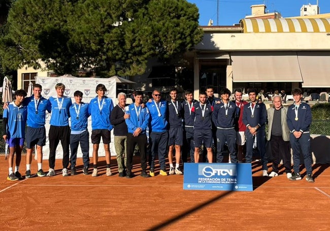 Los tenistas en el Club de Tenis Valencia