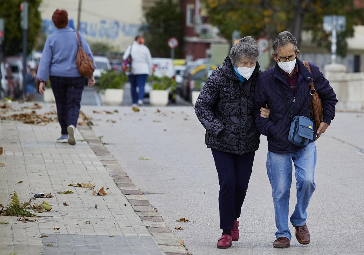 Día de frío y viento en la ciudad de Valencia.