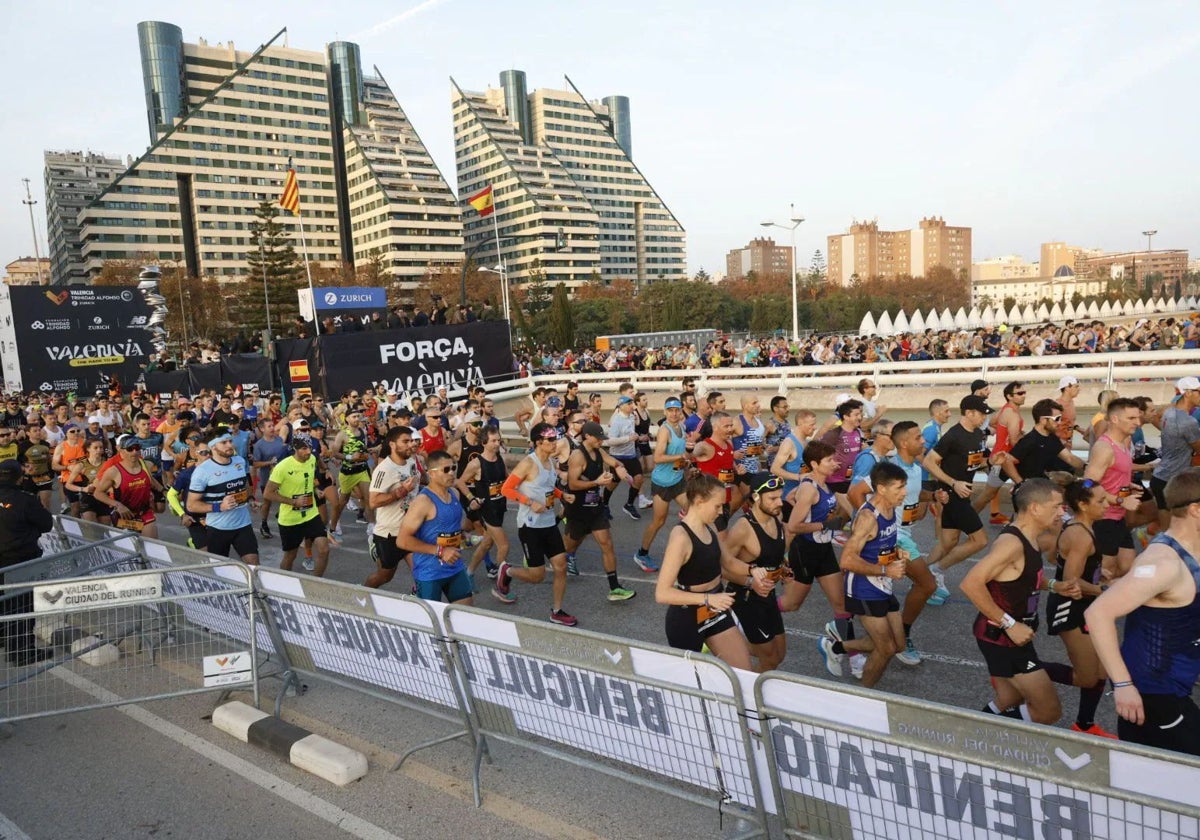 Corredores en la última edición del Maratón Valencia, la más emotiva.