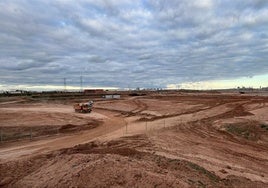 Terrenos en los que estará ubicada la nueva subestación eléctrica en Parc Sagunt II.