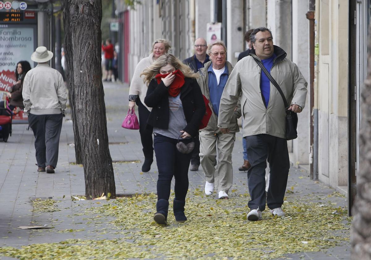 Día de frío y viento en Valencia.