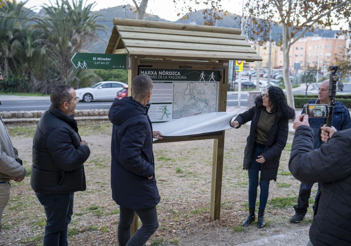 Inauguración del circuito de marcha nórdica.