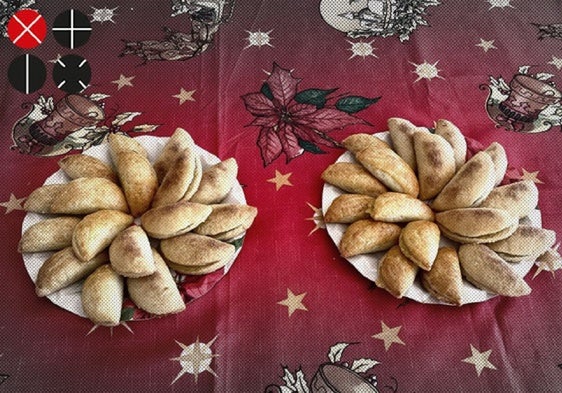 Pastissets de mistela y aguardiente preparados en un hogar valenciano.