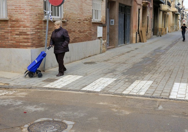 La calle Colón de Paiporta, ese jueves.